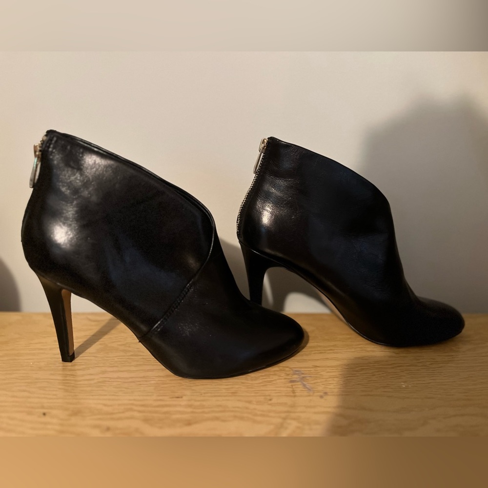 Also black heeled booties